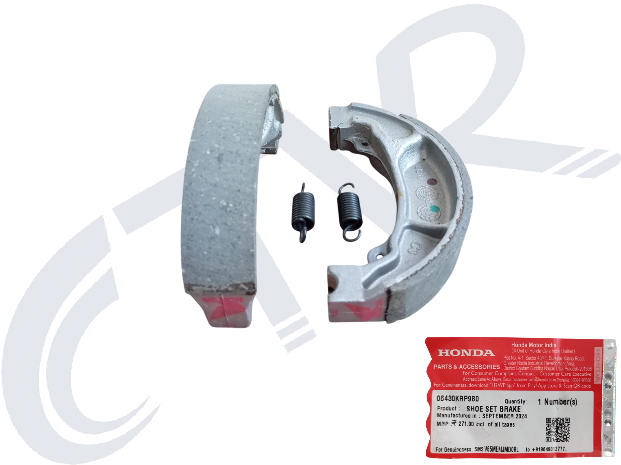 BRAKE SHOE SET HONDA ARKA FREN BALATASI ORJ