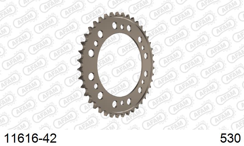 HONDA CBR 1000RR 06-16 ALUMİNYUM ARKA DİŞLİ #530