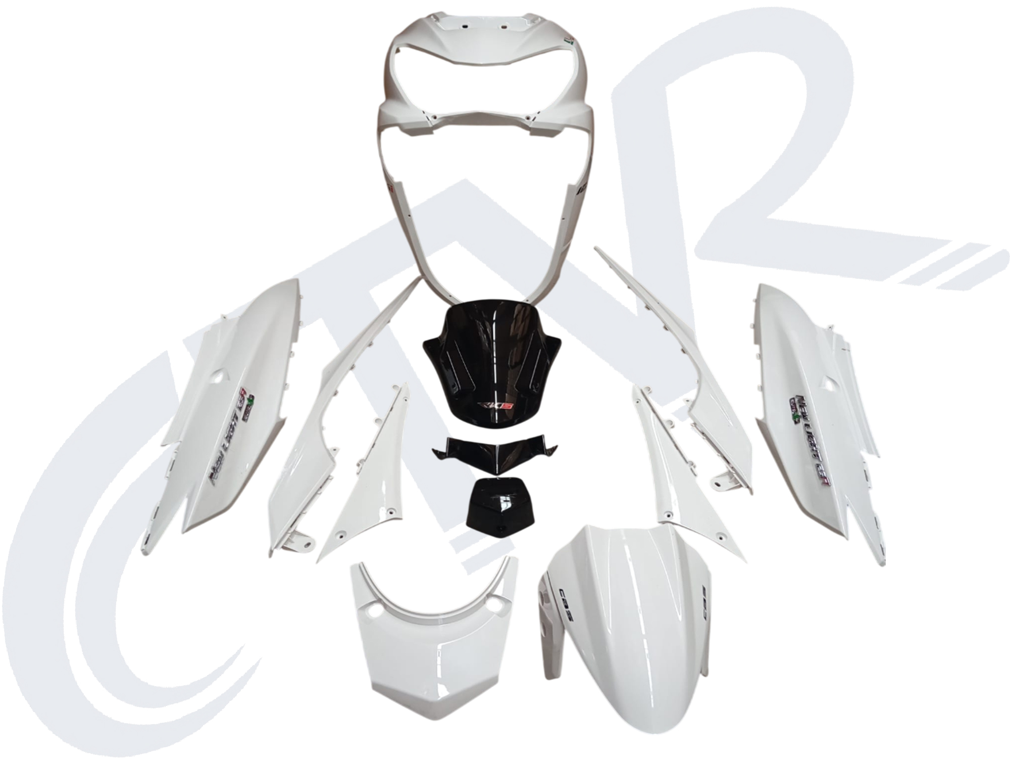 RKS NEW LIGHT 125 PRO KAPORTA SETİ BEYAZ CTVR