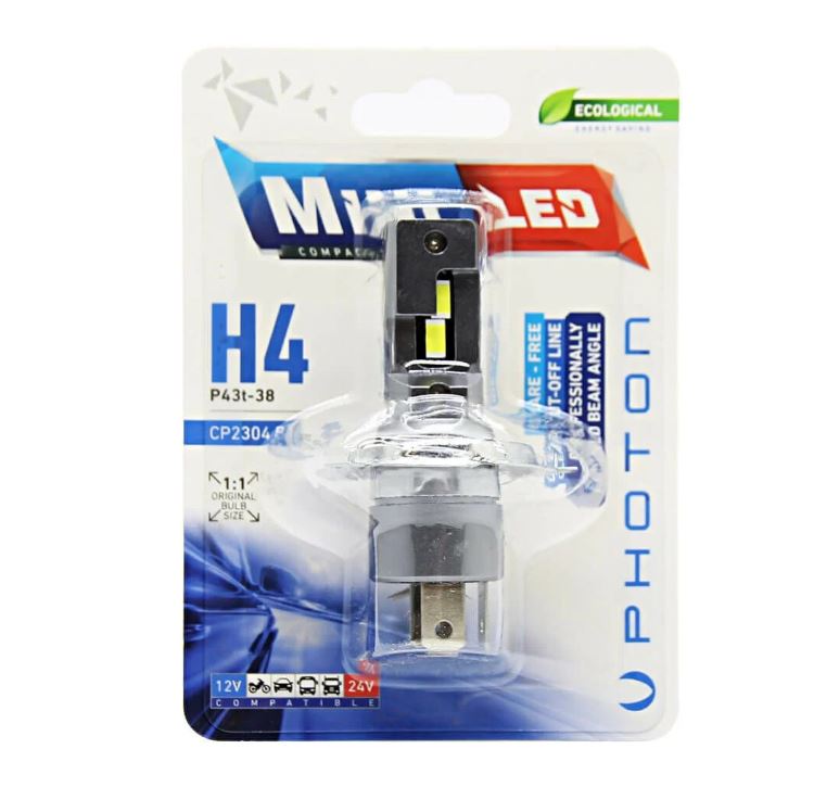 PHOTON MINI H4 12-24V COMPACT LED (TEKLİ BLİSTER)