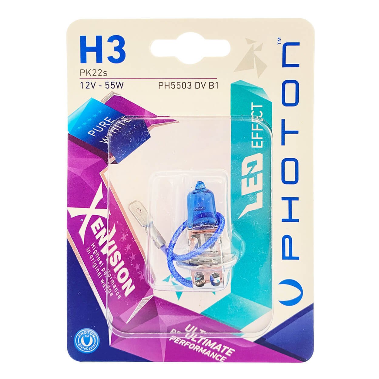 PHOTON H3 12V 55W XEN VISION (TEKLİ BLİSTER)