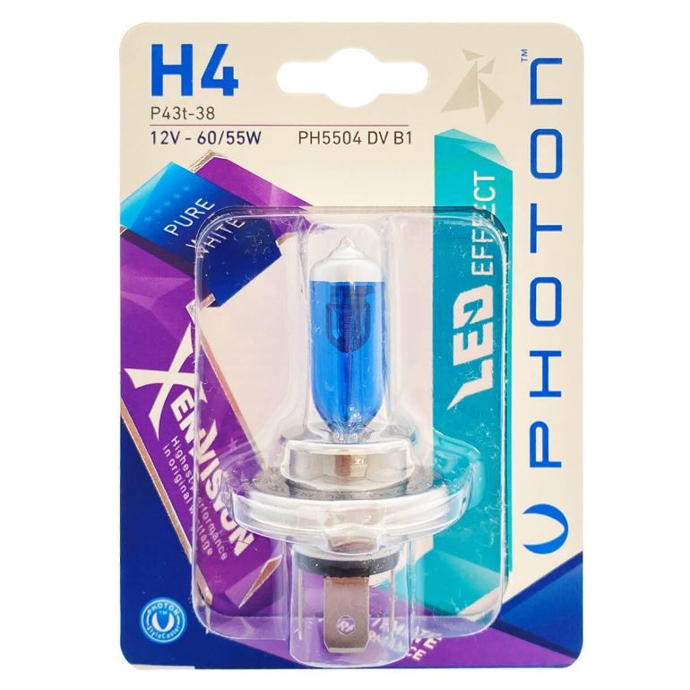 PHOTON H4 12V 60/55W XEN VISION (TEKLİ BLISTER)