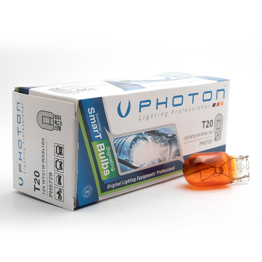 PHOTON T20 WY21W 12V TEKDEVRE AMBER BÜYÜK DİPSİZ
