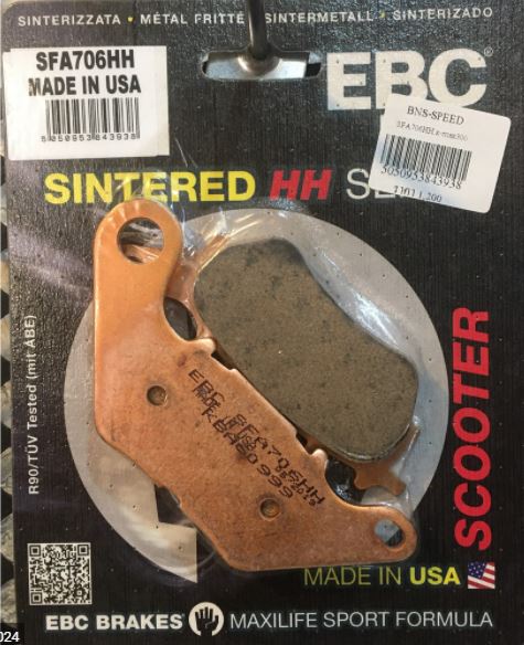 YAMAHA XMAX 125 - XMAX300 SINTER ARKA FREN BALATASI