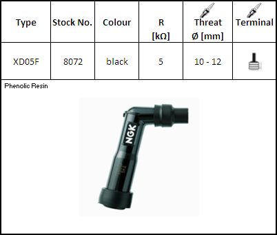 NGK Buji Başlığı - XD05F