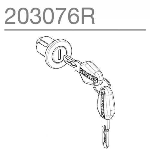 SHAD ANAHTARLI KİLİT MEKANİZMASI SH48/50/58X/59X  UYUMLU