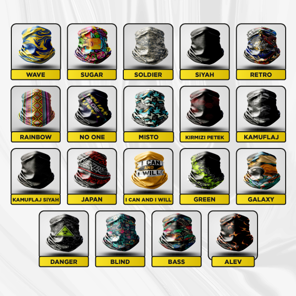 BANDANA PAKETİ DELTA ( 50 Ad Karışık Kolide)