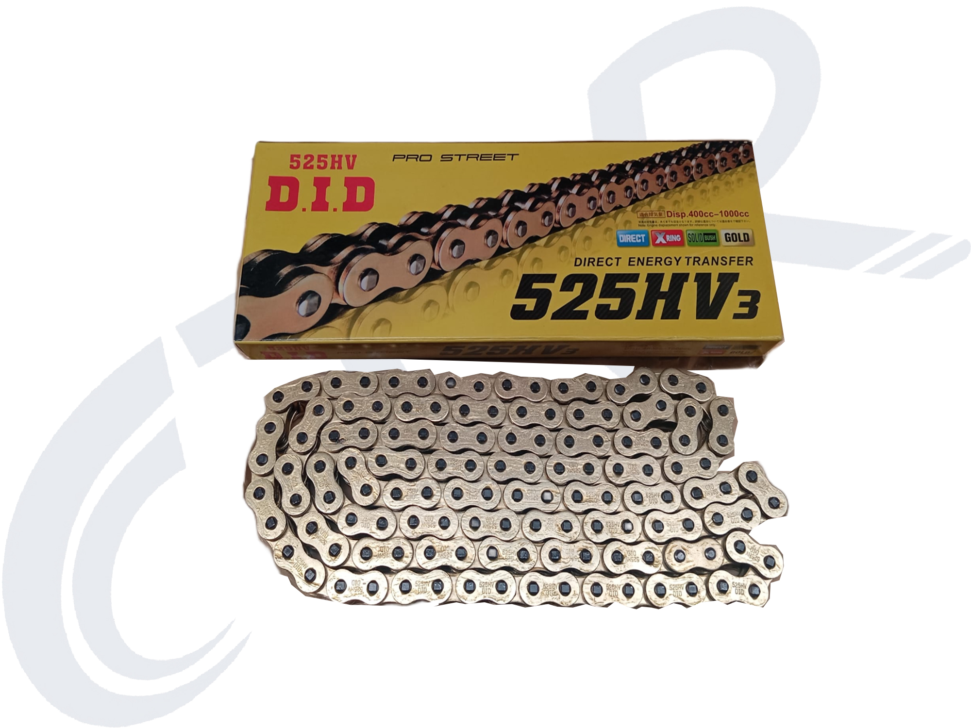 525 HO X 128L ZİNCİR ORİNGLİ GOLD DID