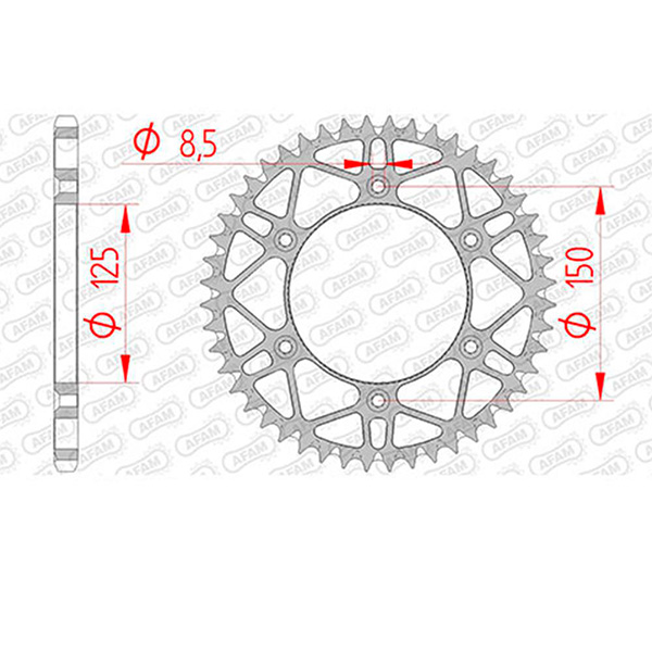 KTM SX/SX F/EXC/EXC F  SUPERLIGHT OFFROAD SLK ÇELİK DİŞLİ #520