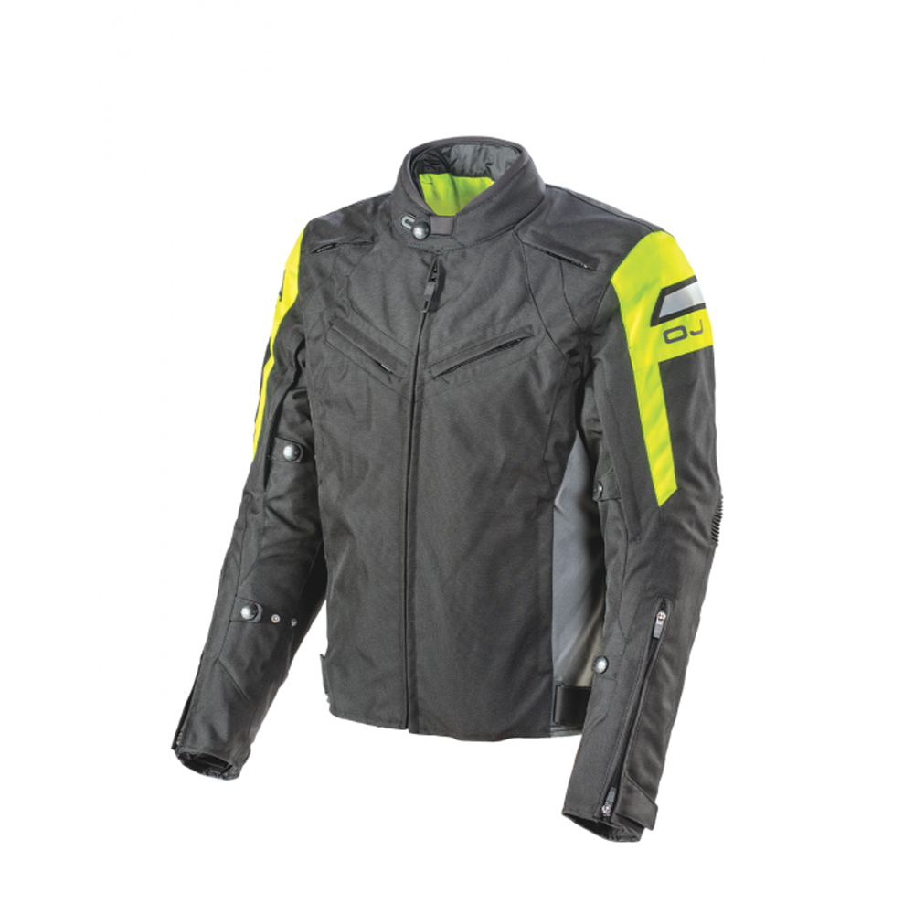 OJ MOOD MOTOSİKLET CEKETİ SARI/SİYAH/GRİ L