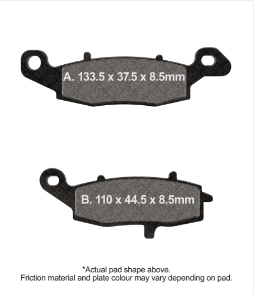 KAWASAKI , SUZUKI ÖN SOL YARI SİNTER FREN BALATASI