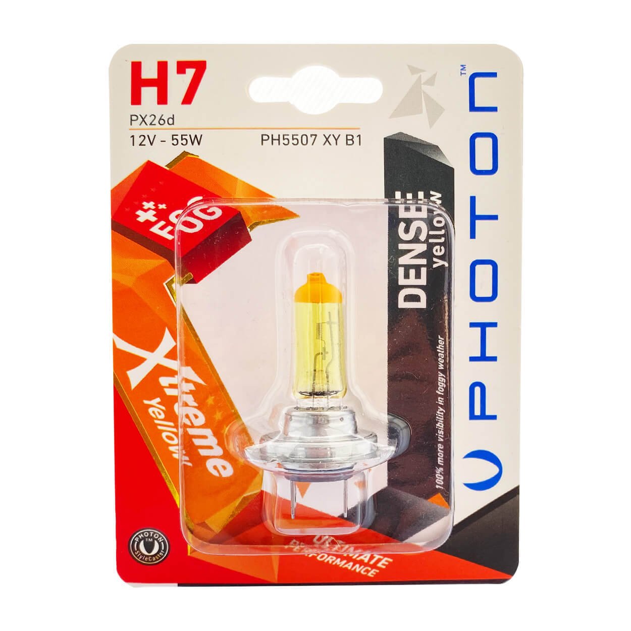 PHOTON H7 12V 55W XTREME YELLOW (TEKLİ BLISTER)
