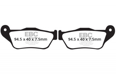 EBC SINTERED SCOOTER DISC PAD SET BLACK E327