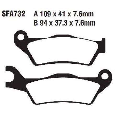 EBC Brakes® SFA Series Scooter Organic Pads