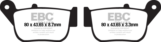 YAMAHA X-MAX 250 14-16 (ABS SİZ) CARBON ARKA FREN BALATASI