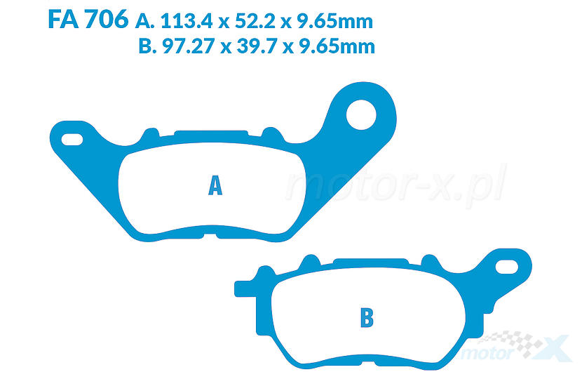 YAMAHA XMAX 125 - XMAX300 CARBON ARKA FREN BALATASI