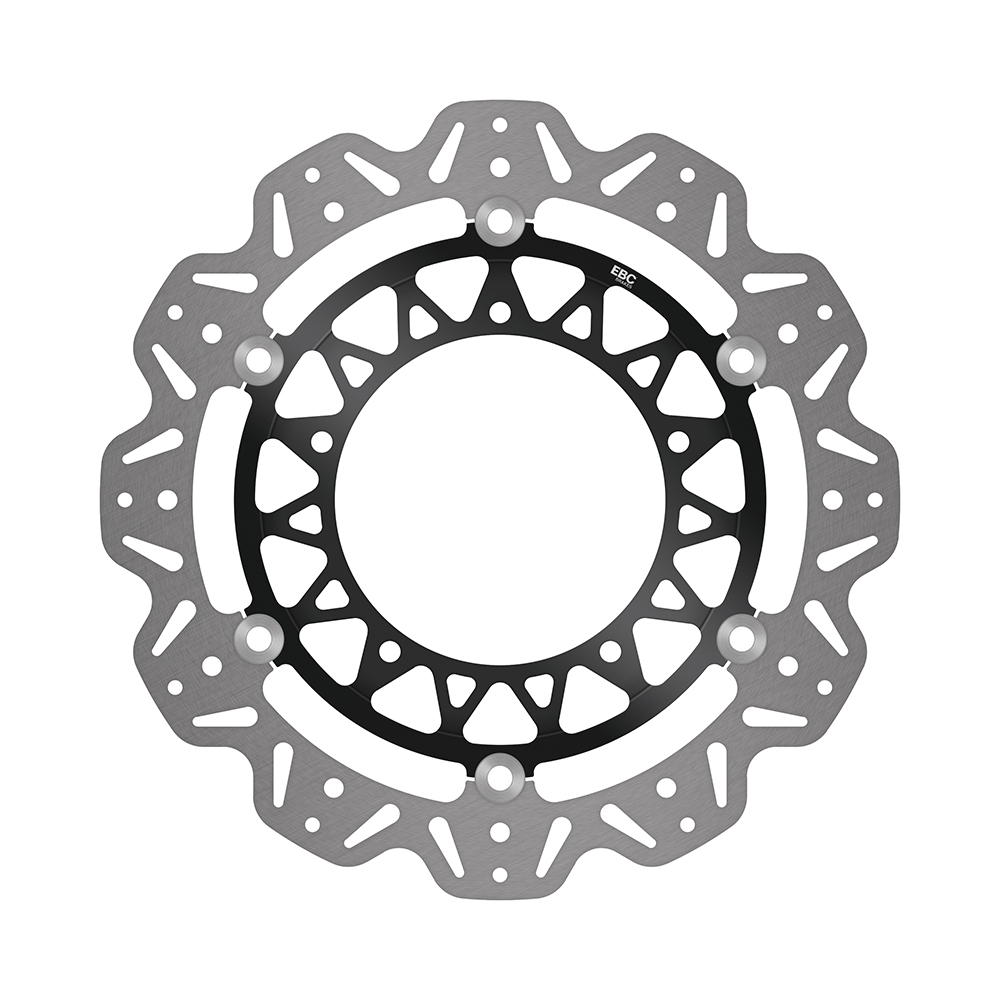 YAMAHA YZF-R6 17-21 , YZF-R1 15-21 , MT-10 16-21 FLOATING SIYAH ÇELİK ÖN FREN DİSKİ 320 mm